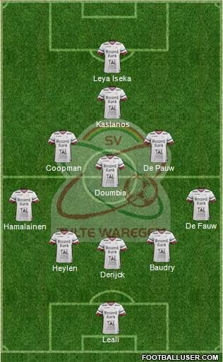 SV Zulte Waregem Formation 2017