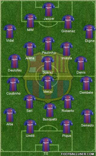 F.C. Barcelona Formation 2017