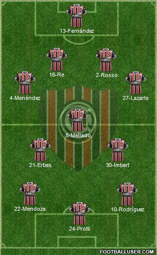 Chacarita Juniors Formation 2017