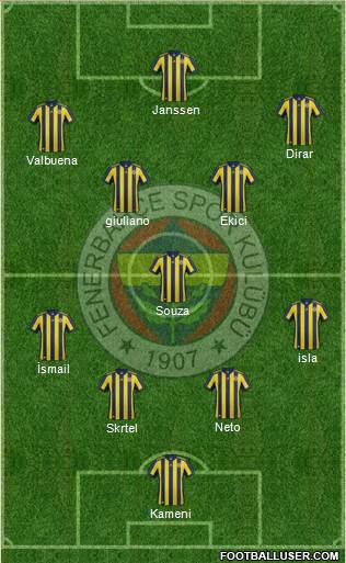 Fenerbahçe SK Formation 2017
