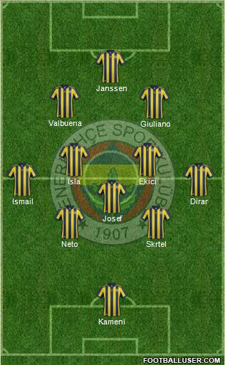 Fenerbahçe SK Formation 2017