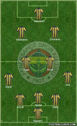 Fenerbahçe SK Formation 2017