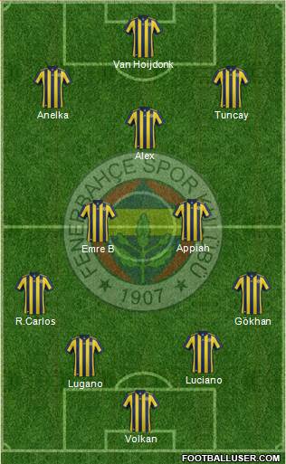 Fenerbahçe SK Formation 2017