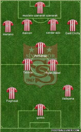 Sivasspor football formation