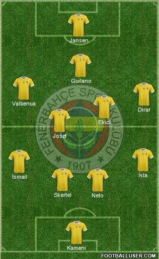 Fenerbahçe SK Formation 2017