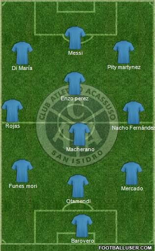 Acassuso football formation