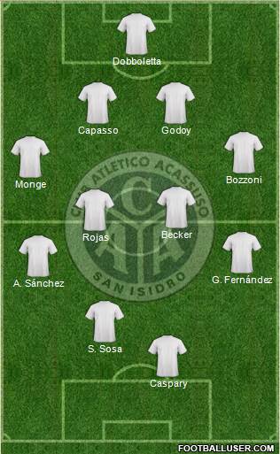 Acassuso football formation