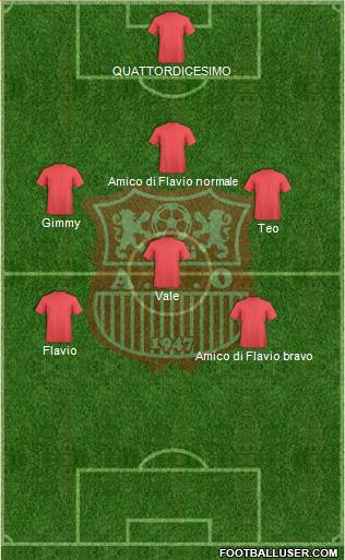 Amel Saad Olympic Chlef football formation