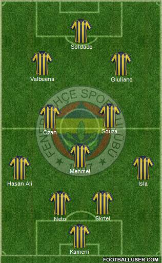 Fenerbahçe SK Formation 2017