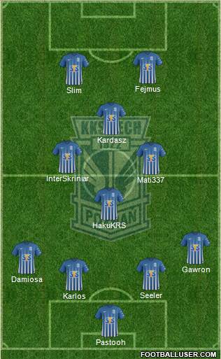 Lech Poznan football formation