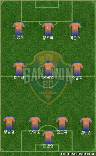Gangwon FC Formation 2017