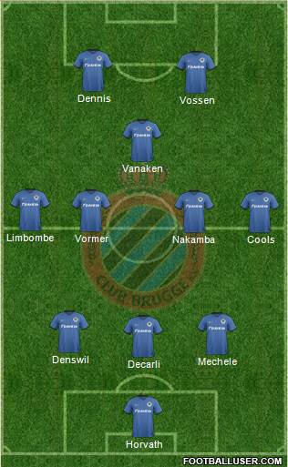 Club Brugge KV Formation 2017