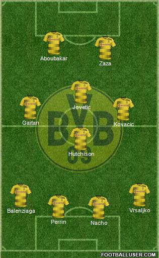 Borussia Dortmund Formation 2017