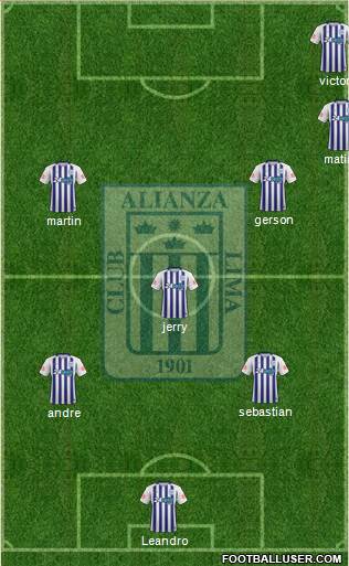 C Alianza Lima Formation 2017