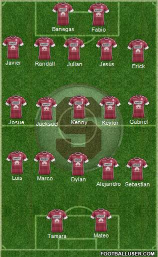 CD Saprissa football formation