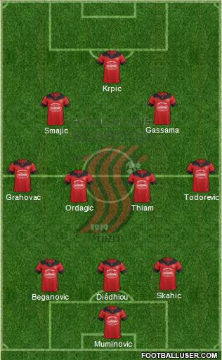 FK Sloboda Tuzla Formation 2017