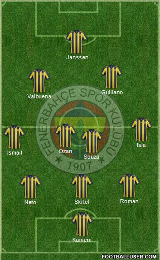 Fenerbahçe SK Formation 2017