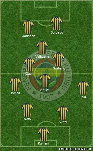 Fenerbahçe SK Formation 2017