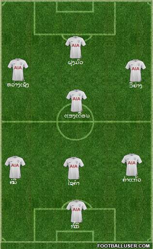 Tottenham Hotspur Formation 2017