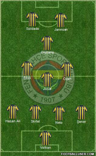 Fenerbahçe SK Formation 2017