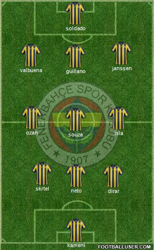 Fenerbahçe SK Formation 2017