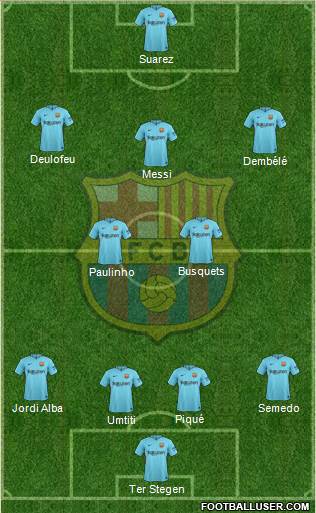 F.C. Barcelona Formation 2017