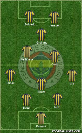 Fenerbahçe SK Formation 2017