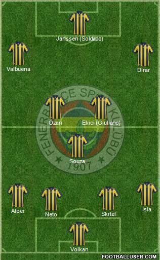 Fenerbahçe SK Formation 2017