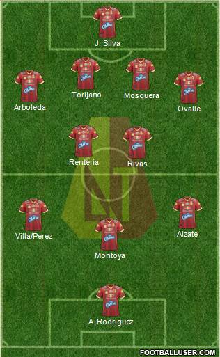 CC Deportes Tolima Formation 2017