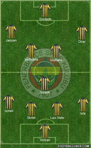 Fenerbahçe SK Formation 2017