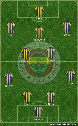 Fenerbahçe SK Formation 2017