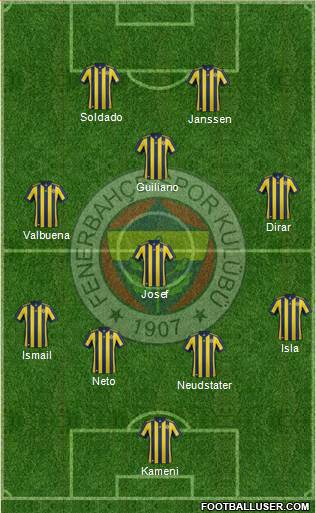 Fenerbahçe SK Formation 2017