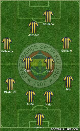 Fenerbahçe SK Formation 2017