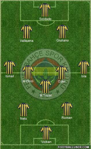 Fenerbahçe SK Formation 2017