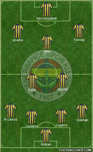 Fenerbahçe SK Formation 2017