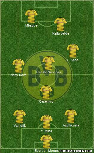 Borussia Dortmund Formation 2017