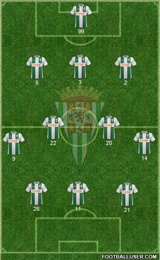 Córdoba C.F., S.A.D. Formation 2017