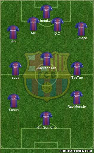 F.C. Barcelona Formation 2017