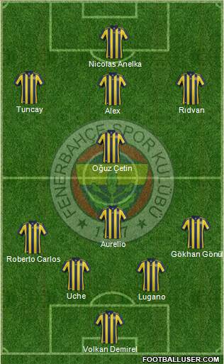 Fenerbahçe SK Formation 2017