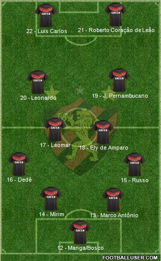 Sport C Recife football formation