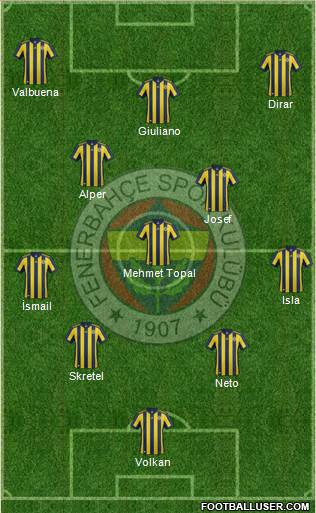 Fenerbahçe SK Formation 2017