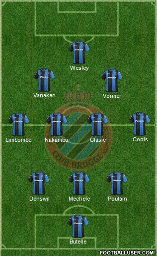 Club Brugge KV Formation 2017