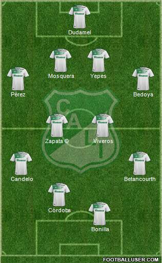 AC Deportivo Cali football formation