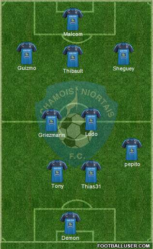 Chamois Niortais Football Club Formation 2017