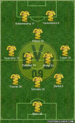 Borussia Dortmund Formation 2017