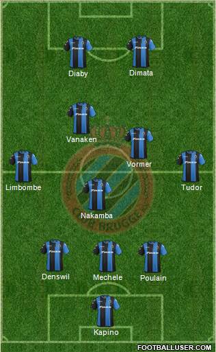 Club Brugge KV Formation 2017