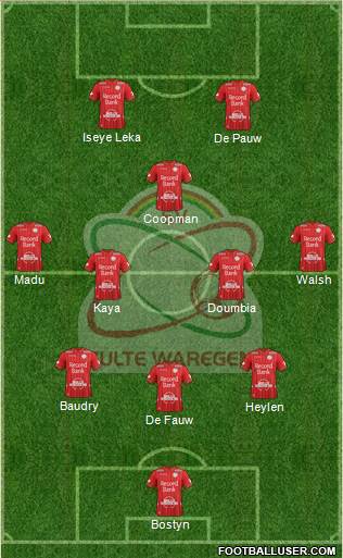 SV Zulte Waregem Formation 2017