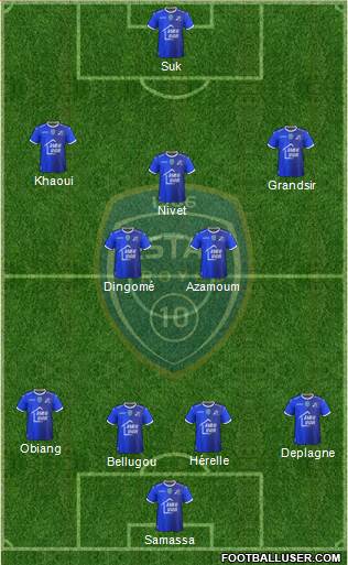 Esperance Sportive Troyes Aube Champagne 4-2-3-1 football formation