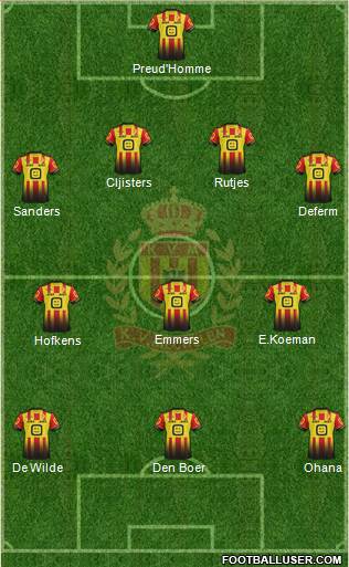 Yellow Red KV Mechelen Formation 2017