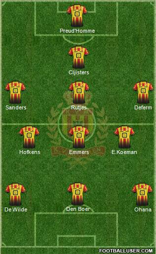 Yellow Red KV Mechelen Formation 2017